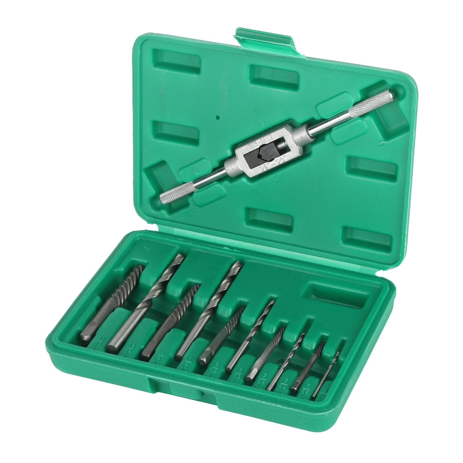 Broken Screw Drill Bits and Extractor Set Bolts Fastners Taken Out Removal Tool Damaged Screw Extractor
Broken Screw Drill Bits and Extractor Set Bolts Fastners Taken Out Removal Tool Damaged Screw Extractor