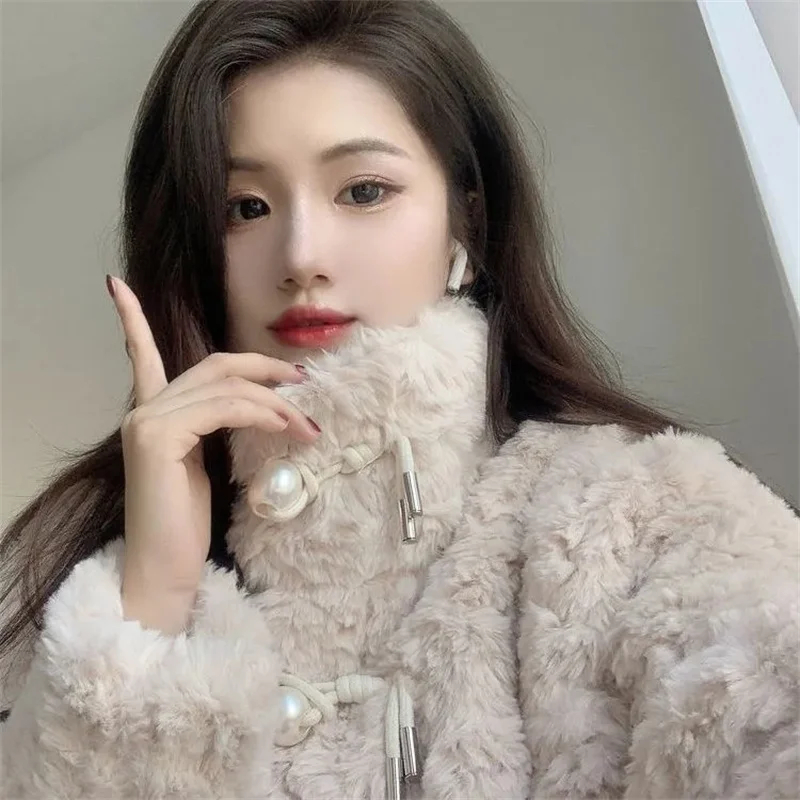 Lamb Plush Add Cotton Thickened Coat Women's Winter Jacket Korean Imitation Fur Overcoat Female Mid length High Collar Warm Coat
Lamb Plush Add Cotton Thickened Coat Women's Winter Jacket Korean Imitation Fur Overcoat Female Mid length High Collar Warm Coat