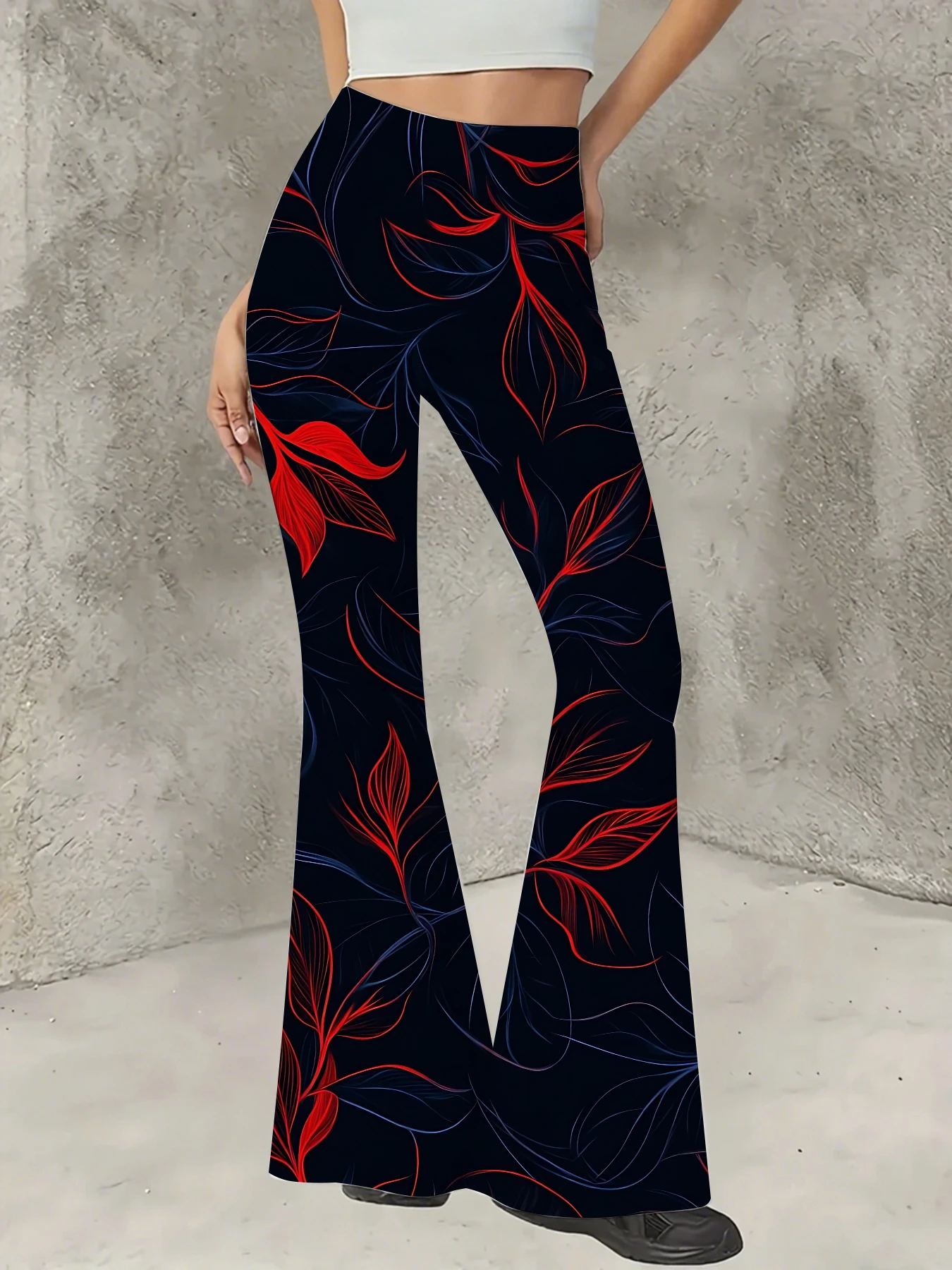 Women's Boho Printed Flare Pants Vintage Knit High Waist Wide Leg Trousers
Women's Boho Printed Flare Pants Vintage Knit High Waist Wide Leg Trousers