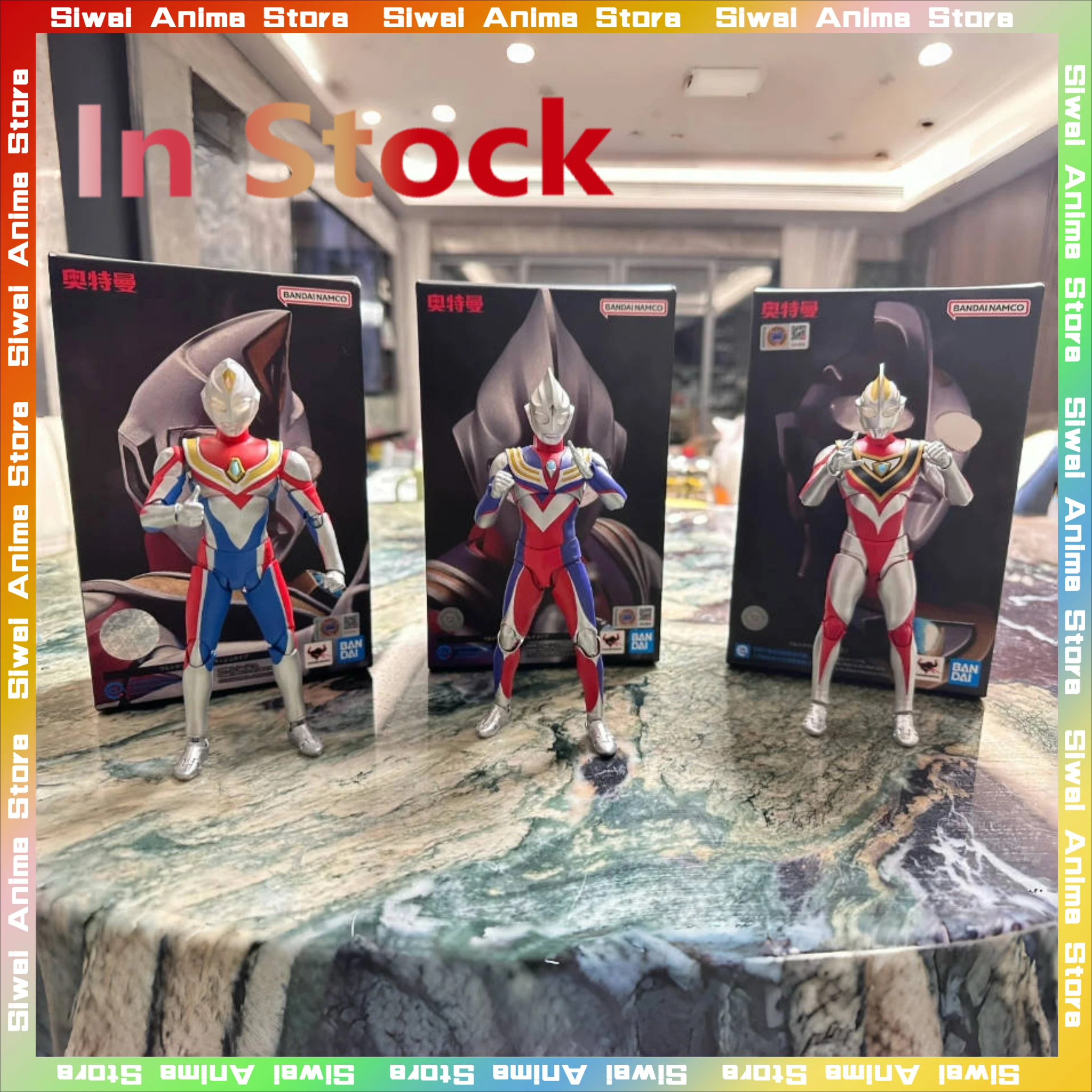 Оригинальный BANDAI S.H.Figuarts Ultraman Dyna Gaia Tiga с аксессуарами, коллекция аниме-фигурок, модель игрушки, подарки
Оригинальный BANDAI S.H.Figuarts Ultraman Dyna Gaia Tiga с аксессуарами, коллекция аниме-фигурок, модель игрушки, подарки