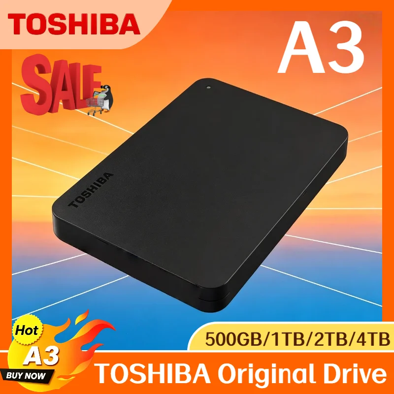 Toshiba Canvio Basics A3 2TB 1TB 500GB External HDD USB 3.0 Matte Finish Portable Drive Pro Max Ultra Fast Backup Storage
Toshiba Canvio Basics A3 2TB 1TB 500GB External HDD USB 3.0 Matte Finish Portable Drive Pro Max Ultra Fast Backup Storage