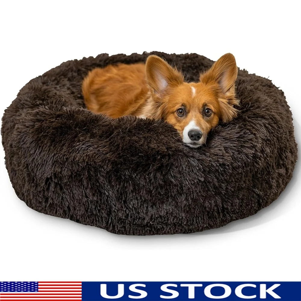 Calming Donut Dog Cat Bed Shag Faux Fur Anxiety Relief Plush Orthopedic Support Cozy Relaxation Water Resistant Machine Washable
Calming Donut Dog Cat Bed Shag Faux Fur Anxiety Relief Plush Orthopedic Support Cozy Relaxation Water Resistant Machine Washable