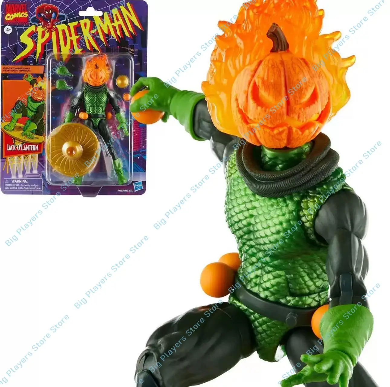 Spot Goods Hasbro Marvel Legends Retro Cardback Jack-o'-Lantern Spider-Man Pumpkin Jack 6-inch Movable Action Figure
Spot Goods Hasbro Marvel Legends Retro Cardback Jack-o'-Lantern Spider-Man Pumpkin Jack 6-inch Movable Action Figure