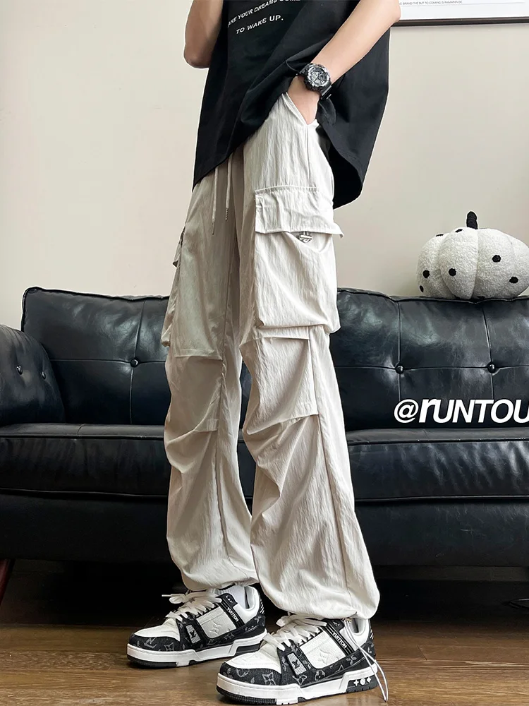 American Sle Men's Summer Thin Qui Dry Loose Straight Leg Trousers Dstring Sports Workwear Pants Casual Faion
American Sle Men's Summer Thin Qui Dry Loose Straight Leg Trousers Dstring Sports Workwear Pants Casual Faion