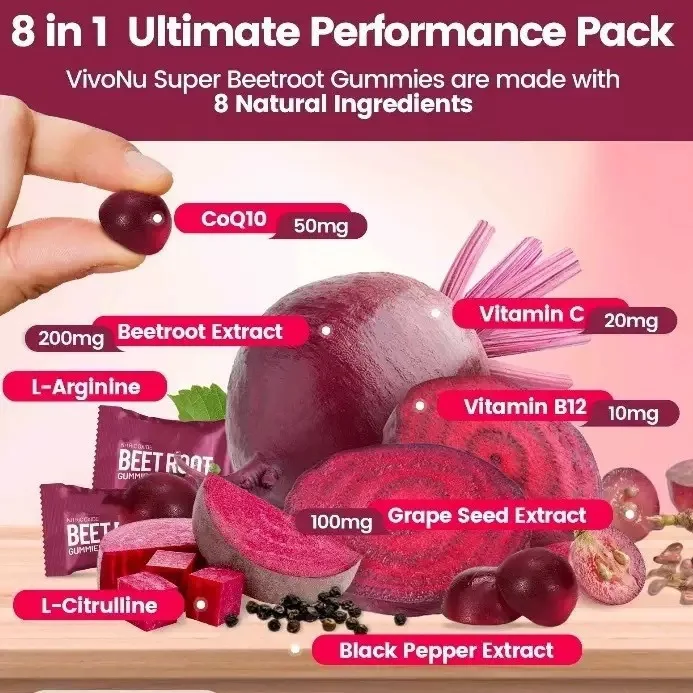 Beetroot gummies are rich in dietary fiber, antioxidant supplements, and nutrients to promote digestion and absorption
Beetroot gummies are rich in dietary fiber, antioxidant supplements, and nutrients to promote digestion and absorption