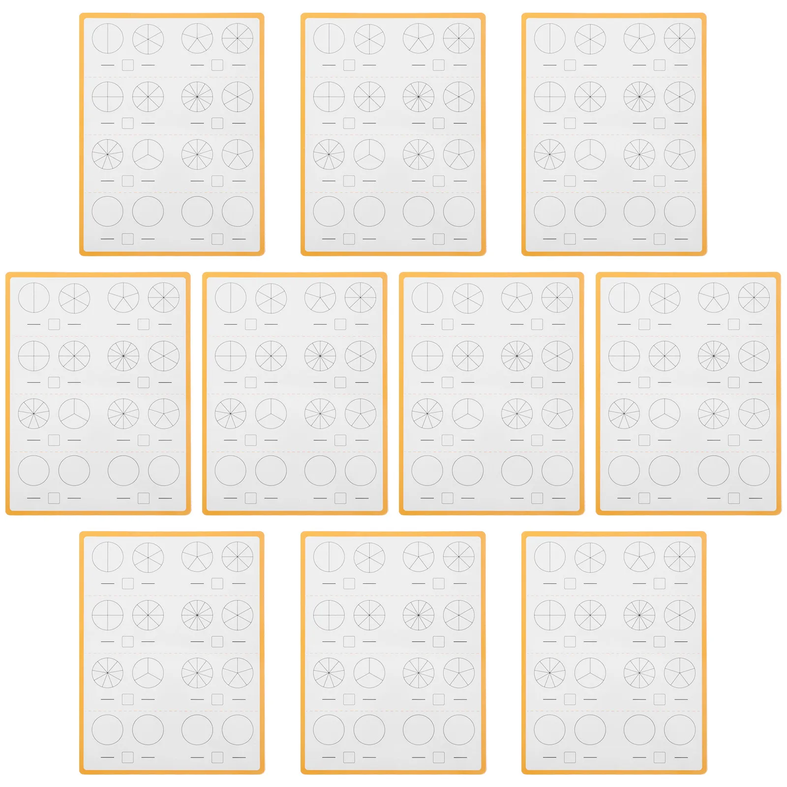 Набор из 10 двусторонних досок для изучения математических дробей, 11.2x8.2 дюйма, многоразовые, для практики работы с дробями в классе, дома и школе
Набор из 10 двусторонних досок для изучения математических дробей, 11.2x8.2 дюйма, многоразовые, для практики работы с дробями в классе, дома и школе