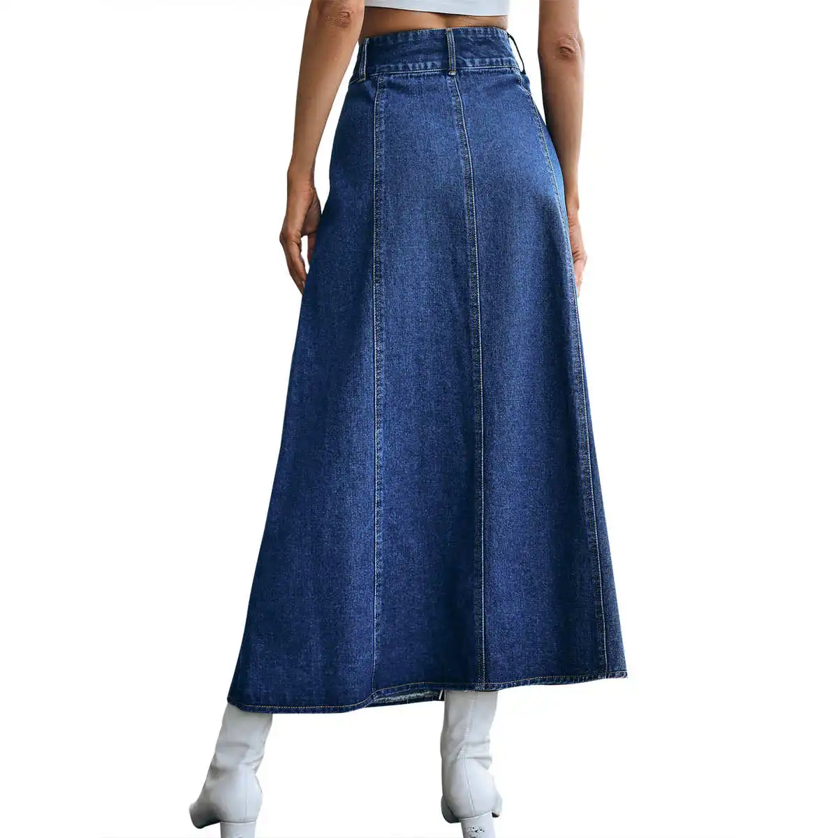 Classic Retro High Waist Denim f Skirt Long A-Line Silhouette Korean Sle Commute Cotton Polyester Elastic Fiber
Classic Retro High Waist Denim f Skirt Long A-Line Silhouette Korean Sle Commute Cotton Polyester Elastic Fiber