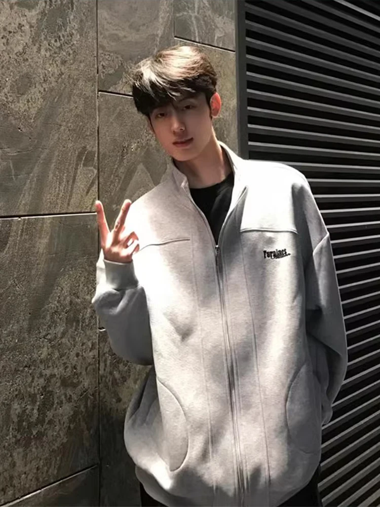 Heavyweight Stand Collar Open Cardigan Sweatirt Men's Sportswear High Street Trend American Sle Cleanfit Jaet Spring Au...
Heavyweight Stand Collar Open Cardigan Sweatirt Men's Sportswear High Street Trend American Sle Cleanfit Jaet Spring Au...