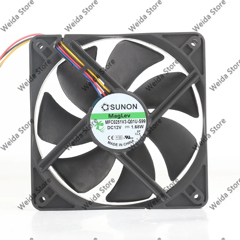 SUNON Precision MFC0251V3-Q01U-S99 5V 24V 48V DC12V 1.68W AC EC 12CM 120X120X25MM Silent Cooling Fan
SUNON Precision MFC0251V3-Q01U-S99 5V 24V 48V DC12V 1.68W AC EC 12CM 120X120X25MM Silent Cooling Fan