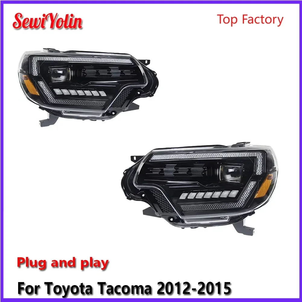 Автомобильные светодиодные фары в сборе для Toyota Tacoma 2012-2015 авто противотуманные фары DRL тормозной указатель поворота Plug and Play
Автомобильные светодиодные фары в сборе для Toyota Tacoma 2012-2015 авто противотуманные фары DRL тормозной указатель поворота Plug and Play