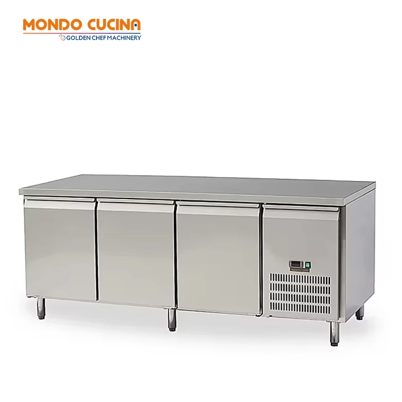 Commercial Single-Temperature Refrigerator Bench with Three Doors Display Counters
Commercial Single-Temperature Refrigerator Bench with Three Doors Display Counters