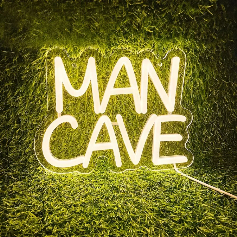 Man Cave Neon Signs for Wall Decor, Warm White USB Powered Neon Light, LED Signs for Bedroom Wall, Aesthetic Neon Lights
Man Cave Neon Signs for Wall Decor, Warm White USB Powered Neon Light, LED Signs for Bedroom Wall, Aesthetic Neon Lights