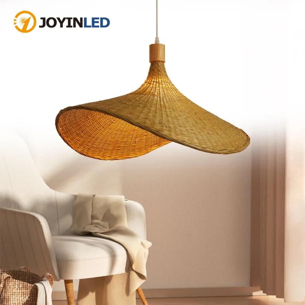 JOYINLED Creative Hat Bamboo Ceiling Light Country Hanging Lamp Retro Rustic Japanese E27 Base for Dining Room Living Room
JOYINLED Creative Hat Bamboo Ceiling Light Country Hanging Lamp Retro Rustic Japanese E27 Base for Dining Room Living Room