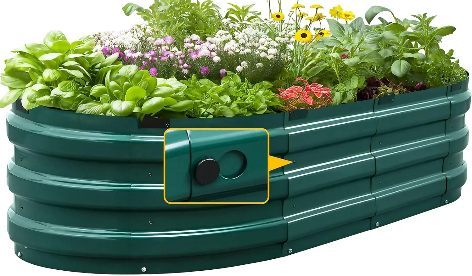 47x24x12 Galvanized Raised Garden Bed for Plants, Vegetables, Flowers
47x24x12 Galvanized Raised Garden Bed for Plants, Vegetables, Flowers