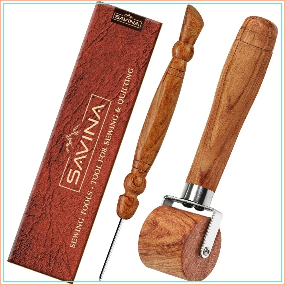 Wooden Seam Roller & Stiletto Set for Sewing, Quilting, and Crafting - Easy Grip Handle, Compact and Portable
Wooden Seam Roller & Stiletto Set for Sewing, Quilting, and Crafting - Easy Grip Handle, Compact and Portable