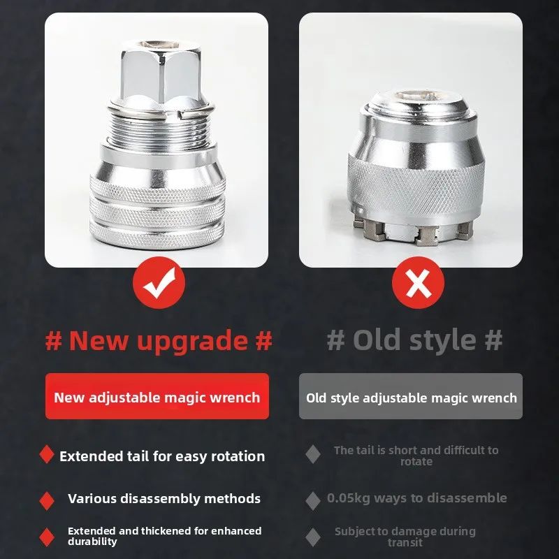 Домашний волшебный рукавный ключ «сделай сам» — универсальный регулируемый трудосберегающий инструмент высокой твердости с большим крутящим моментом
Домашний волшебный рукавный ключ «сделай сам» — универсальный регулируемый трудосберегающий инструмент высокой твердости с большим крутящим моментом