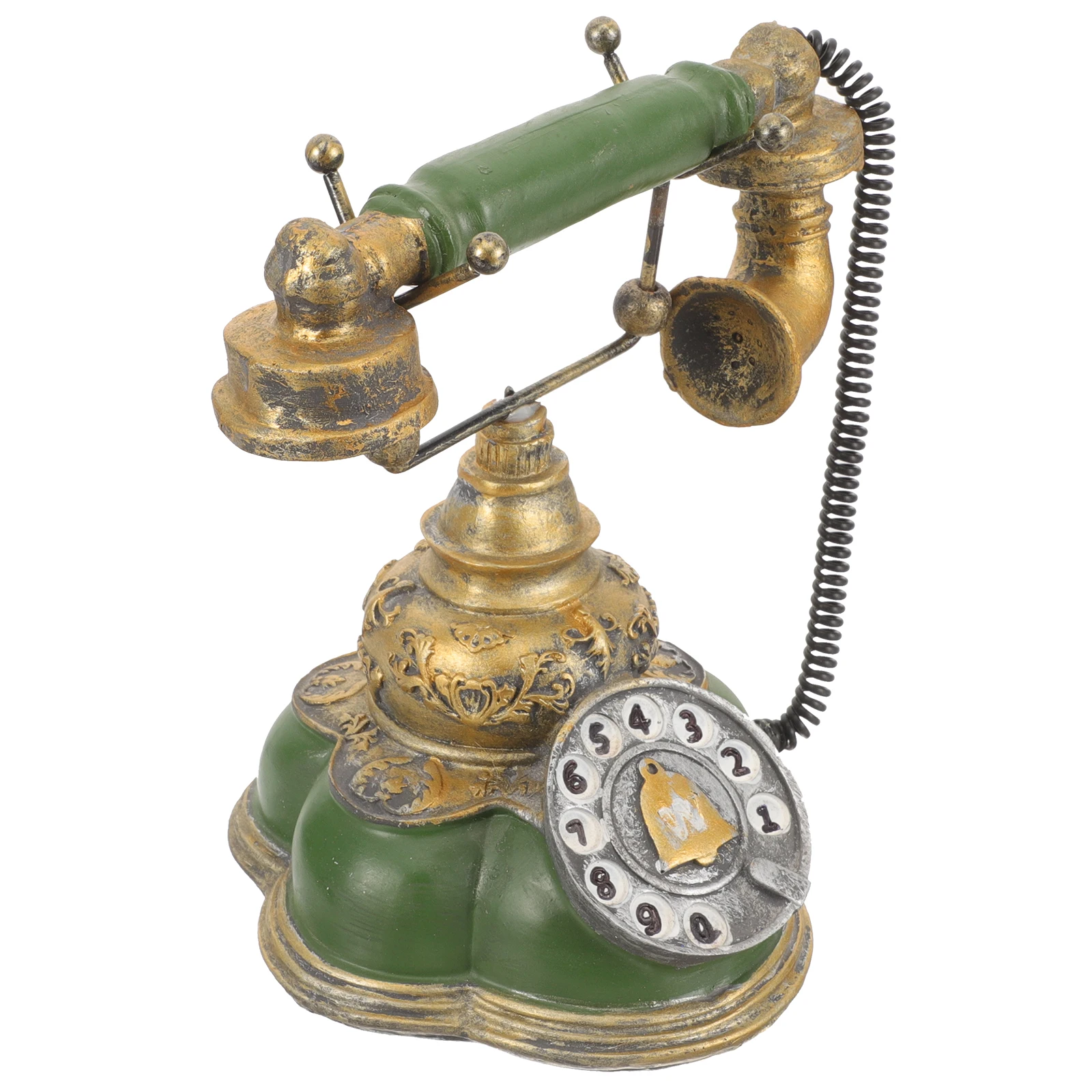 Retro Resin Telephone Ornament Vintage Decorative Home Cabinet Movie Prop Gift Phone Rotary Figurine House
Retro Resin Telephone Ornament Vintage Decorative Home Cabinet Movie Prop Gift Phone Rotary Figurine House