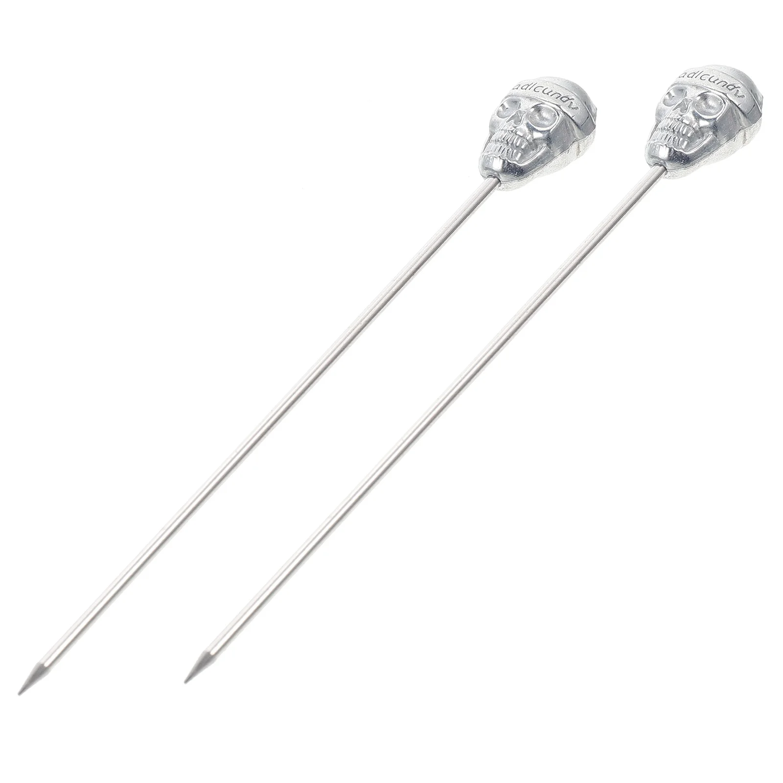 2Pcs Skull Head Fruit Picks Stainless Steel Cocktail Picks for Fruit Cake Dessert Party Supplies Metal Food Pick 
2Pcs Skull Head Fruit Picks Stainless Steel Cocktail Picks for Fruit Cake Dessert Party Supplies Metal Food Pick