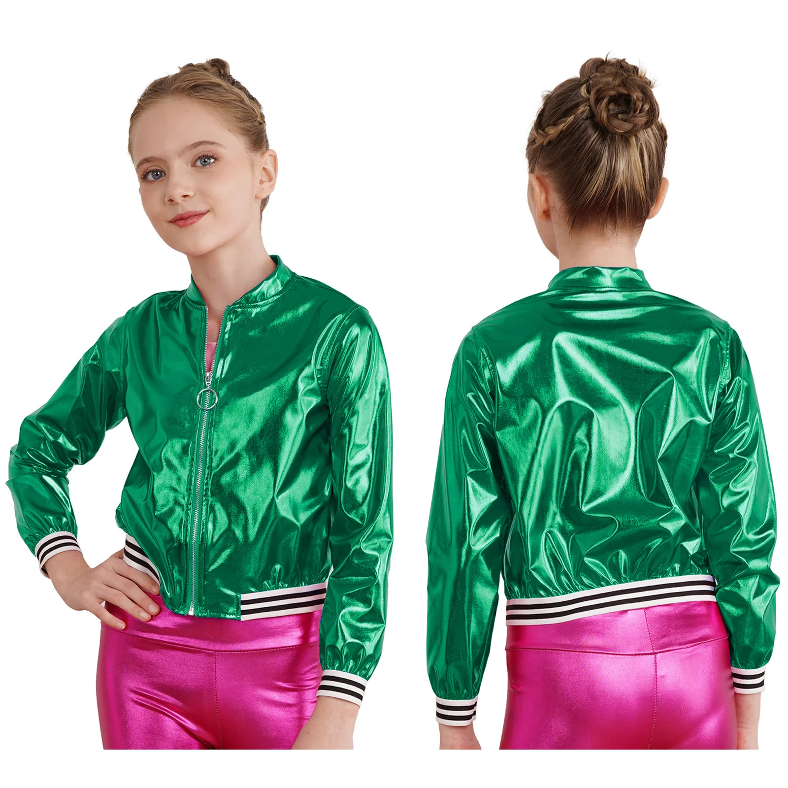 Kids Metallic Dance Bomber Jacket 8 Sfe9625f47f4747a398b1d3d8235569d8o