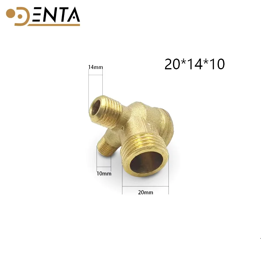 Обратный клапан воздушного компрессора, 3 порта - медный латунный разъем с наружной резьбой 20*14*10, запасные части
Обратный клапан воздушного компрессора, 3 порта - медный латунный разъем с наружной резьбой 20*14*10, запасные части
