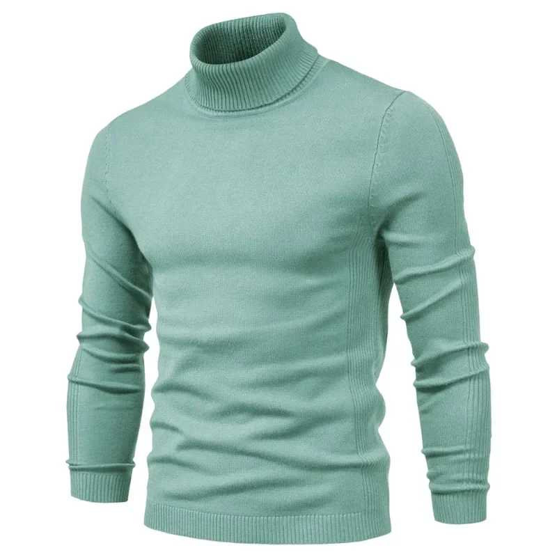 Autumn and Winter New Casual Men's Solid Color Pullover Turtleneck Knitted Long-sleeved Slim Sweater
Autumn and Winter New Casual Men's Solid Color Pullover Turtleneck Knitted Long-sleeved Slim Sweater