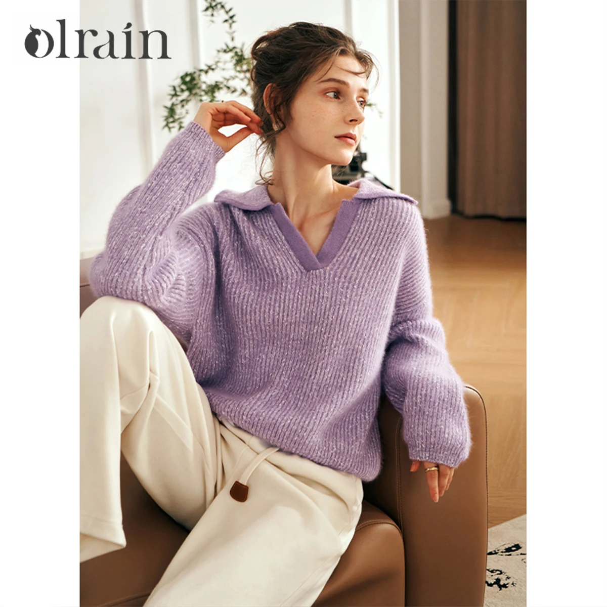 OLrain Women's V-neck Knitted Sweater 2026 Autumn New Contrasting Color Thin Pullover French Casual Loose Fit Tops O23DM69806
OLrain Women's V-neck Knitted Sweater 2026 Autumn New Contrasting Color Thin Pullover French Casual Loose Fit Tops O23DM69806
