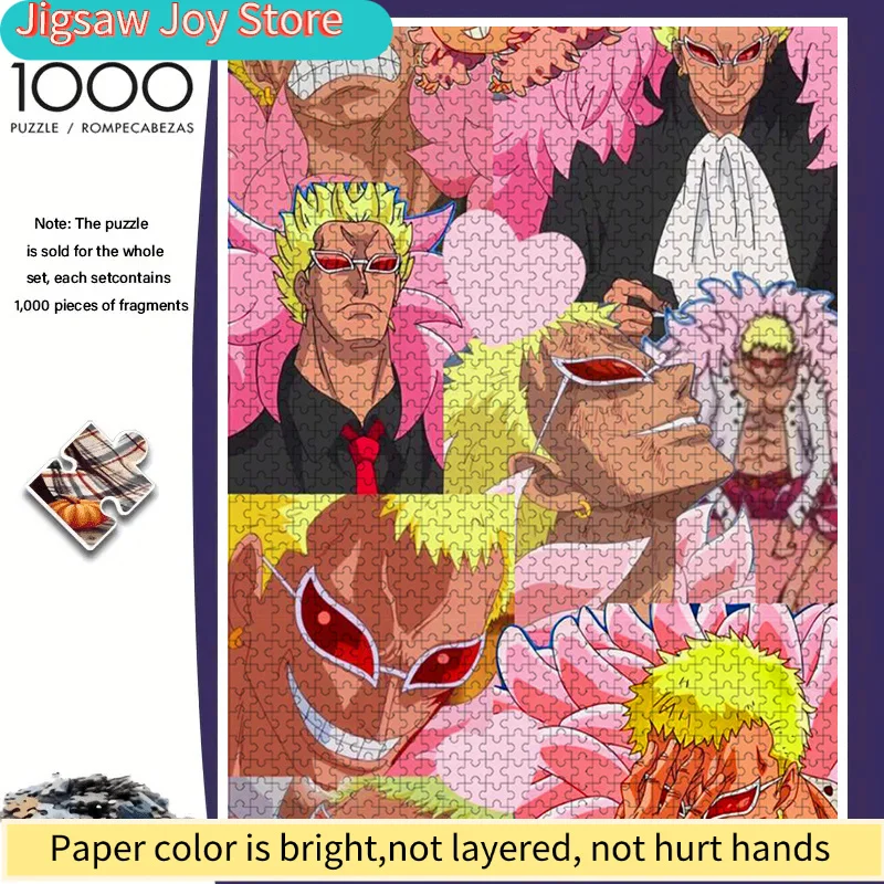 s of Cartoon Anime "1pc" Doflamenco Puzzle, Suitable for Adults, Colorful, Durable Frameless Design, Entry-Level Challenge for
s of Cartoon Anime "1pc" Doflamenco Puzzle, Suitable for Adults, Colorful, Durable Frameless Design, Entry-Level Challenge for
