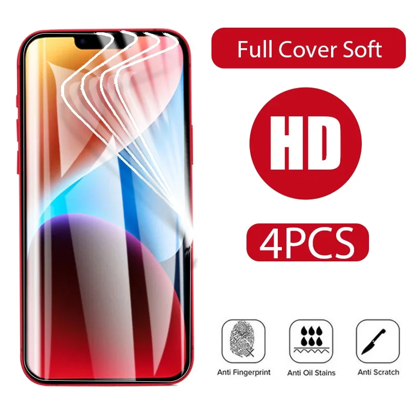 4PCS Hydrogel Film Full Cover For iPhone 14 13 12 11 Pro Max 13 12 Mini Screen Protector For iPhone 14 8 7 6S Plus XR X XS MAX
4PCS Hydrogel Film Full Cover For iPhone 14 13 12 11 Pro Max 13 12 Mini Screen Protector For iPhone 14 8 7 6S Plus XR X XS MAX