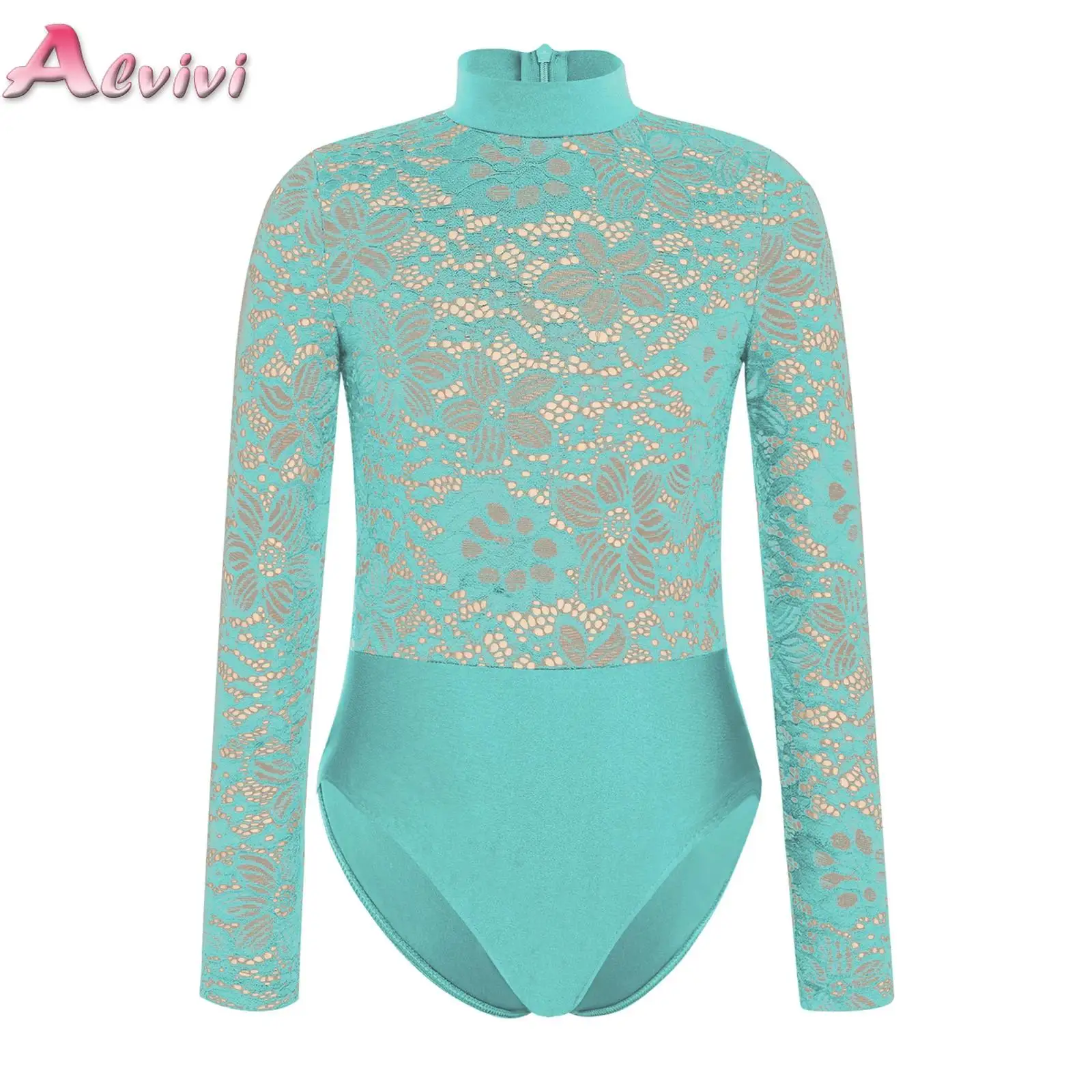 Kid Girls Lace Bodice Bodysuit Mock Neck Long Sleeve Ballet Dance Gymnastics Leotard Figure Skating Competition Performance Wear
Kid Girls Lace Bodice Bodysuit Mock Neck Long Sleeve Ballet Dance Gymnastics Leotard Figure Skating Competition Performance Wear