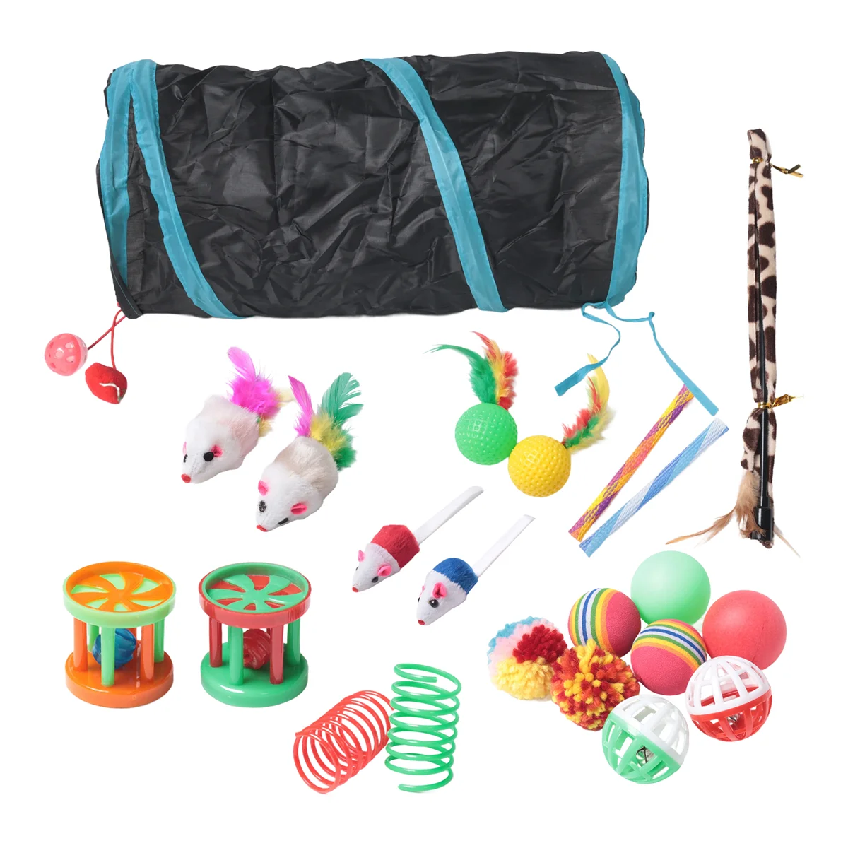 22 шт. интерактивные игрушки для кошек для домашних кошек, туннельная мышь, котенок 
22 шт. интерактивные игрушки для кошек для домашних кошек, туннельная мышь, котенок