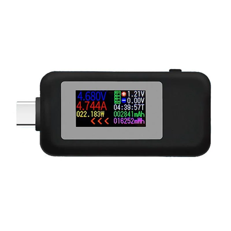 AC56-Type-C Tester DC Digital Voltmeter Current Voltage Meter Amp Volt Ammeter Power Bank Charger Indicator
AC56-Type-C Tester DC Digital Voltmeter Current Voltage Meter Amp Volt Ammeter Power Bank Charger Indicator