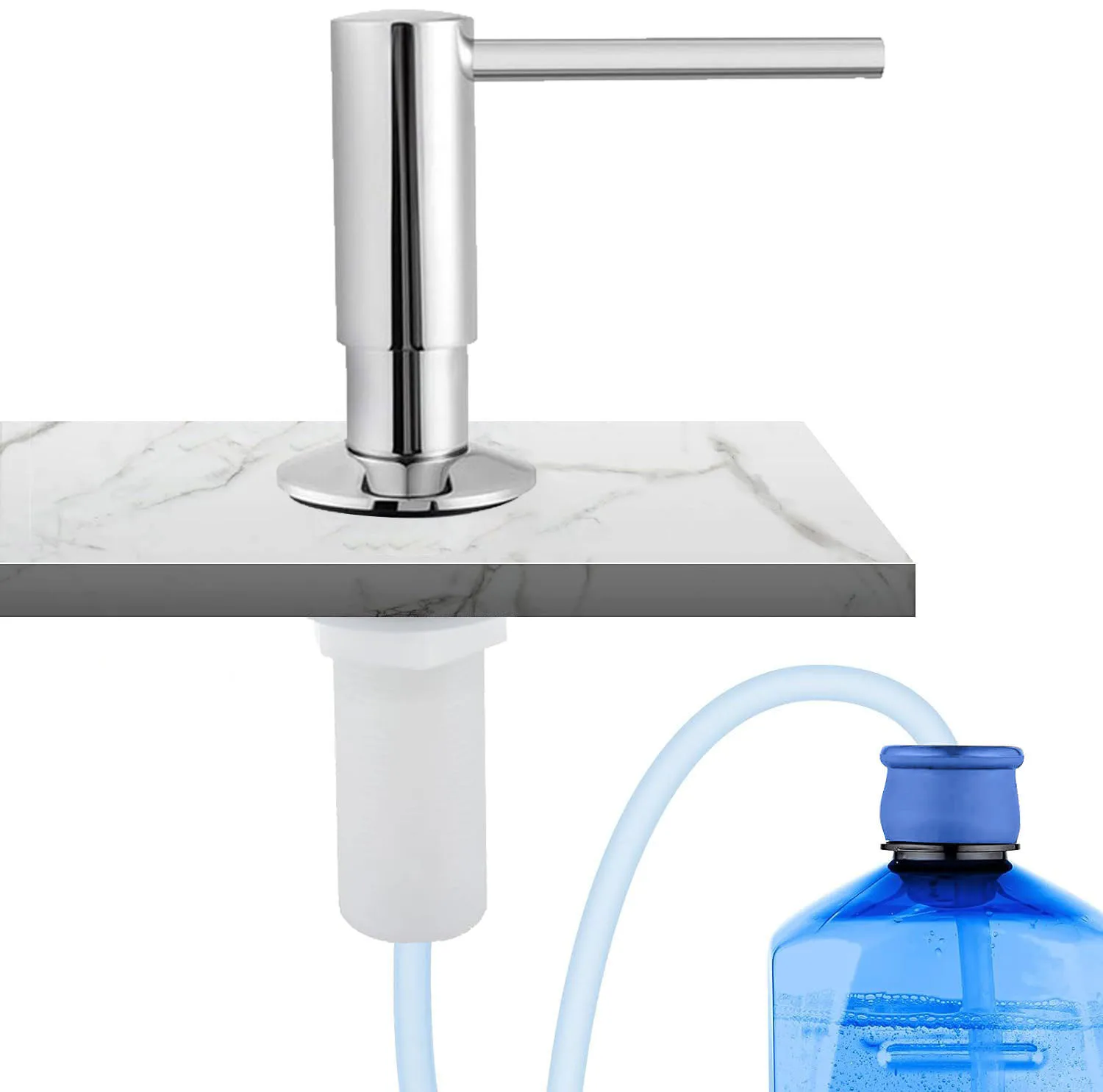 Premium Brass Pump Kitchen Sink Soap Dispenser Kit 47" Extension Tube 500ml Capacity Stylish Bathroom & Kitchen Accessories
Premium Brass Pump Kitchen Sink Soap Dispenser Kit 47" Extension Tube 500ml Capacity Stylish Bathroom & Kitchen Accessories