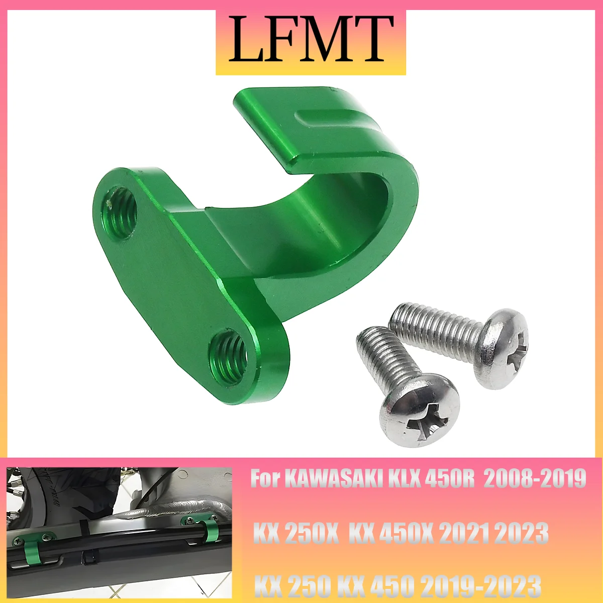 Precision-Made CNC Rear Brake Line Holder Hose Clamp For KAWASAKI Motorcycle KX 125 250 450 F KX250F KX250X KX450X KLX
Precision-Made CNC Rear Brake Line Holder Hose Clamp For KAWASAKI Motorcycle KX 125 250 450 F KX250F KX250X KX450X KLX