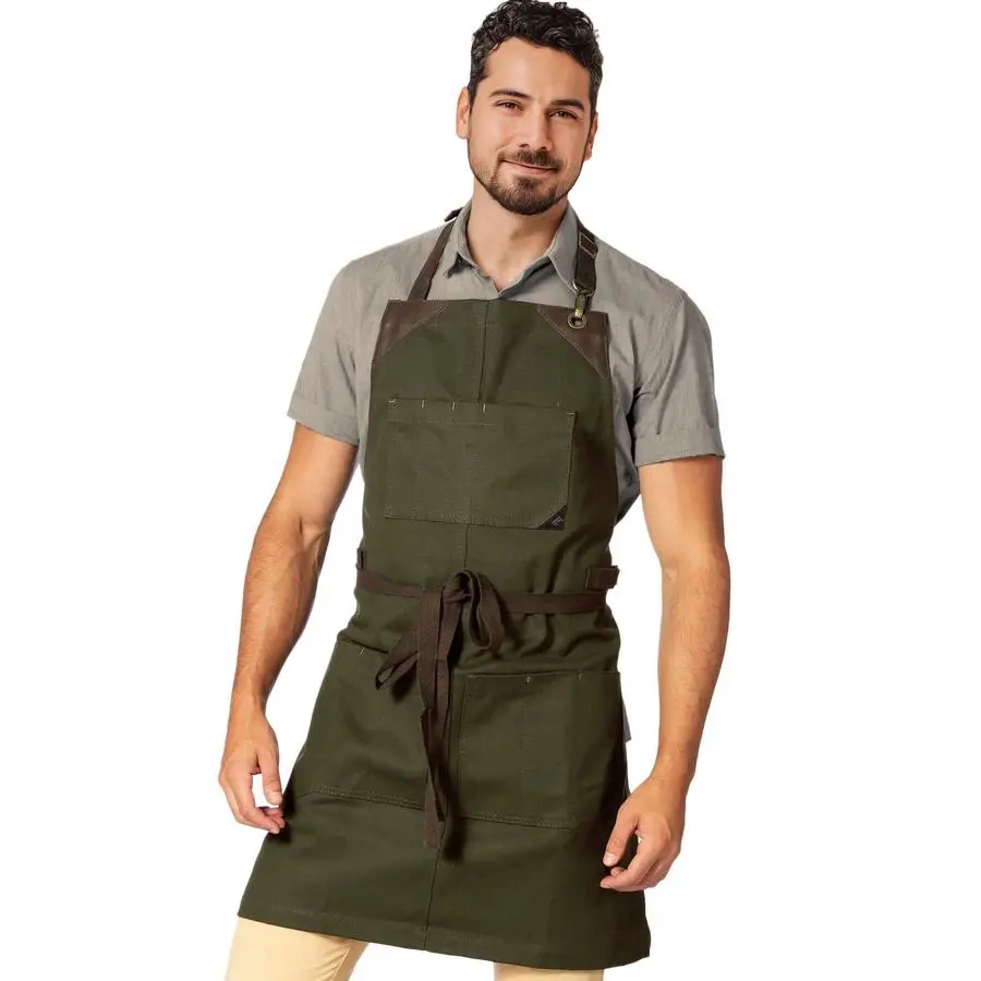 Фартук NY Sky KnifeRoll Forest Green из прочного холста с кожаными вставками, регулируемый, для мужчин и женщин, для профессиональных поваров, барбекю, разделки мяса
Фартук NY Sky KnifeRoll Forest Green из прочного холста с кожаными вставками, регулируемый, для мужчин и женщин, для профессиональных поваров, барбекю, разделки мяса