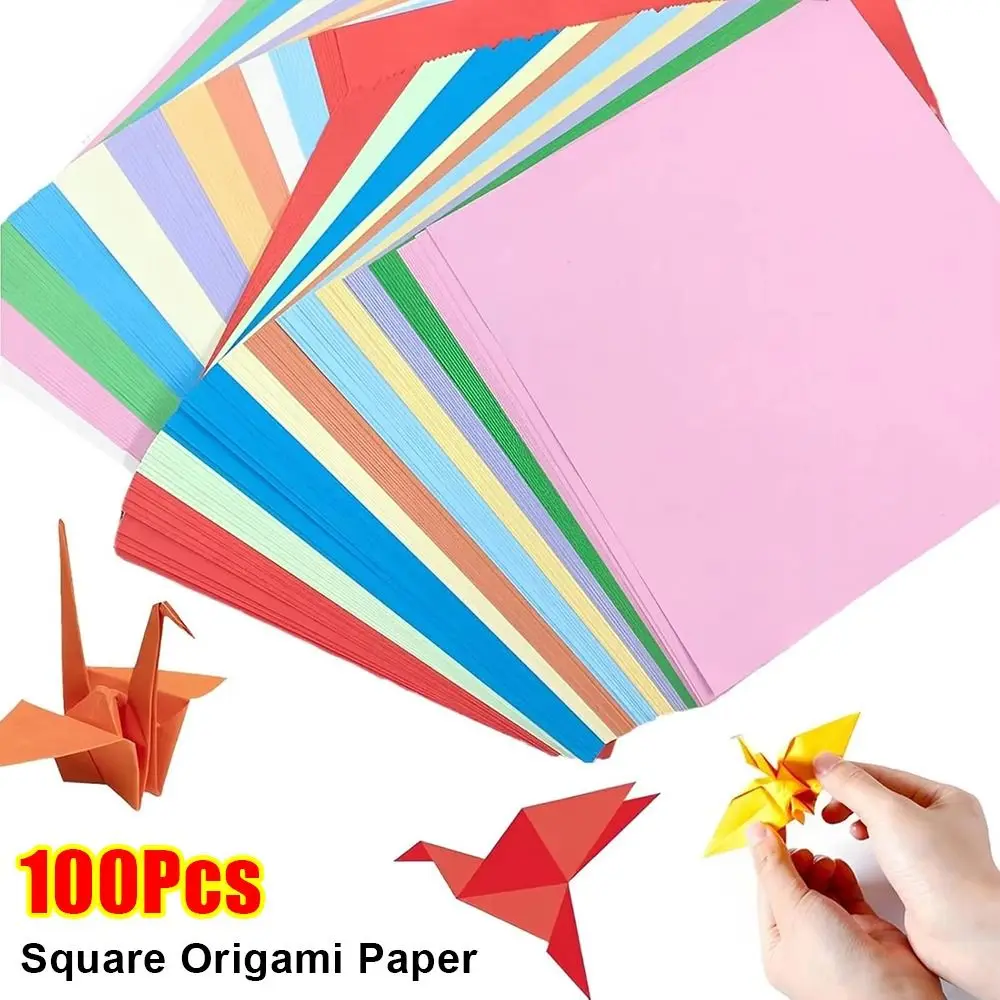 100Pcs Double Side Square Origami Paper Solid Color Colorful Folding Paper DIY 20 Colors Handmade Scrapbooking Craft Decor
100Pcs Double Side Square Origami Paper Solid Color Colorful Folding Paper DIY 20 Colors Handmade Scrapbooking Craft Decor
