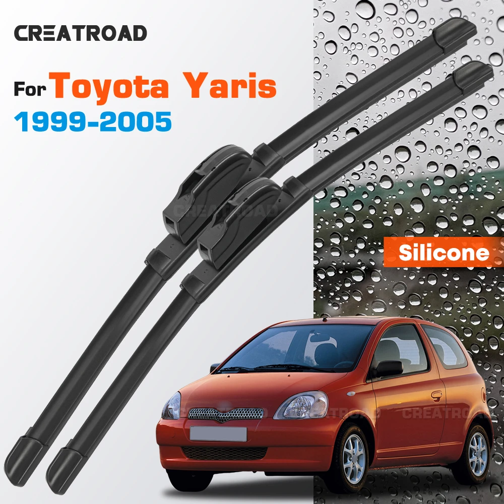 Silicone Wiper Blades Fit For Toyota Yaris MK1 1999-2005 Coated Silent HD Wear-Resistant Car Windshield Wipers 21"+14"
Silicone Wiper Blades Fit For Toyota Yaris MK1 1999-2005 Coated Silent HD Wear-Resistant Car Windshield Wipers 21"+14"