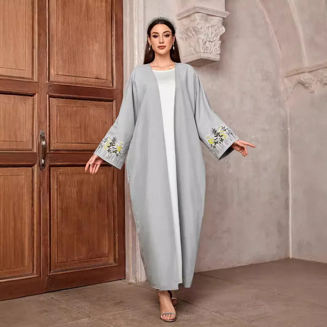 Мусульманское платье-абайя с вышивкой, кардиган, длинное платье с рукавами «летучая мышь», летнее платье 2026, женское праздничное платье-роба, вестидо
Мусульманское платье-абайя с вышивкой, кардиган, длинное платье с рукавами «летучая мышь», летнее платье 2026, женское праздничное платье-роба, вестидо