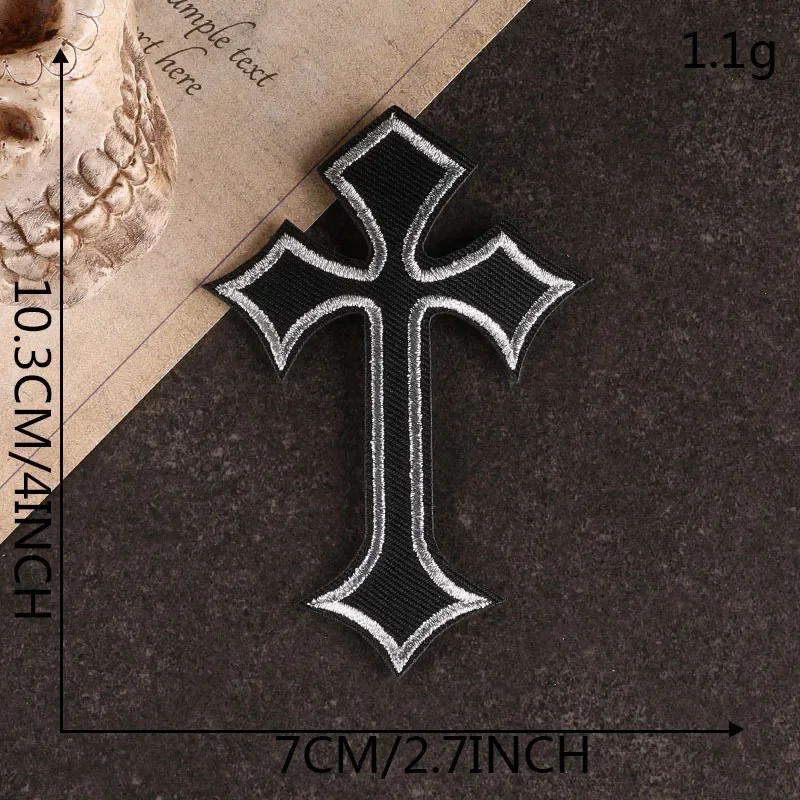 Cross Iron on/Sew on Embroidered Applique Patch for DIY Clothing Bags Dress Shoes Jackets T-shirt Jeans Hats
Cross Iron on/Sew on Embroidered Applique Patch for DIY Clothing Bags Dress Shoes Jackets T-shirt Jeans Hats