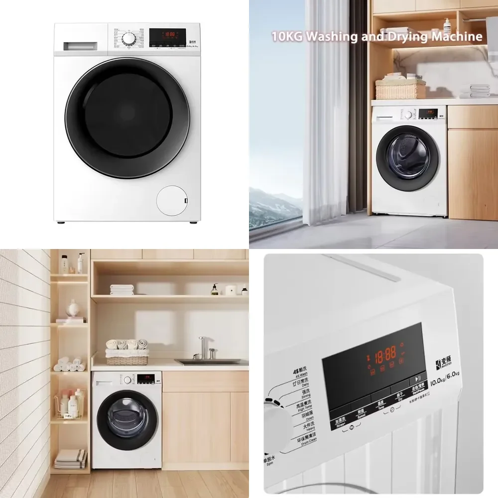 2026 All-in-One Washing and Drying Machine 10kg Full Automatic Washing Machine with Dryer for Home Household
2026 All-in-One Washing and Drying Machine 10kg Full Automatic Washing Machine with Dryer for Home Household