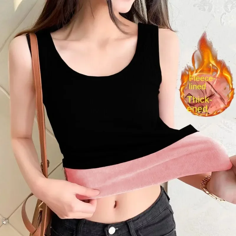 Autumn Winter Warm Plush Thickened Tank Top for Women's Slim Fit with Cold Resistant Sleeveless Bottom Versatile Top K66
Autumn Winter Warm Plush Thickened Tank Top for Women's Slim Fit with Cold Resistant Sleeveless Bottom Versatile Top K66