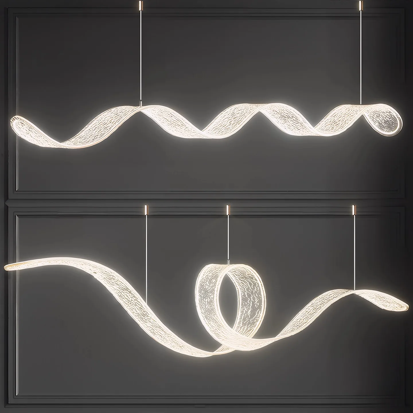 Postmodern design art ribbon restaurant pendant light tea table bar counter hotel cashier acrylic dining table pendant light
Postmodern design art ribbon restaurant pendant light tea table bar counter hotel cashier acrylic dining table pendant light