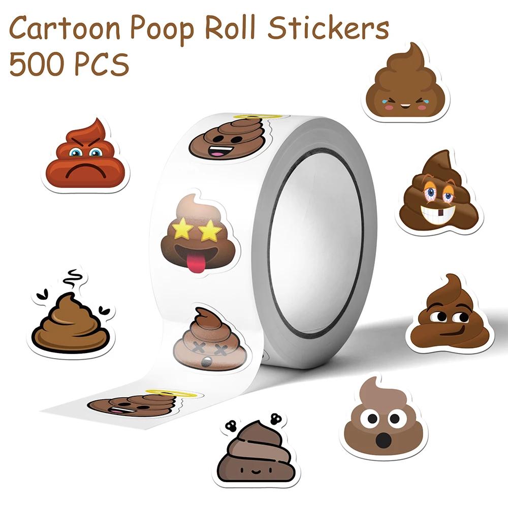 500pcs Funny Cartoon Poop Roll Stickers Decals For Phone Laptop Scrapbook Luggage Skateboard DIY Graffiti Waterproof Stickers
500pcs Funny Cartoon Poop Roll Stickers Decals For Phone Laptop Scrapbook Luggage Skateboard DIY Graffiti Waterproof Stickers