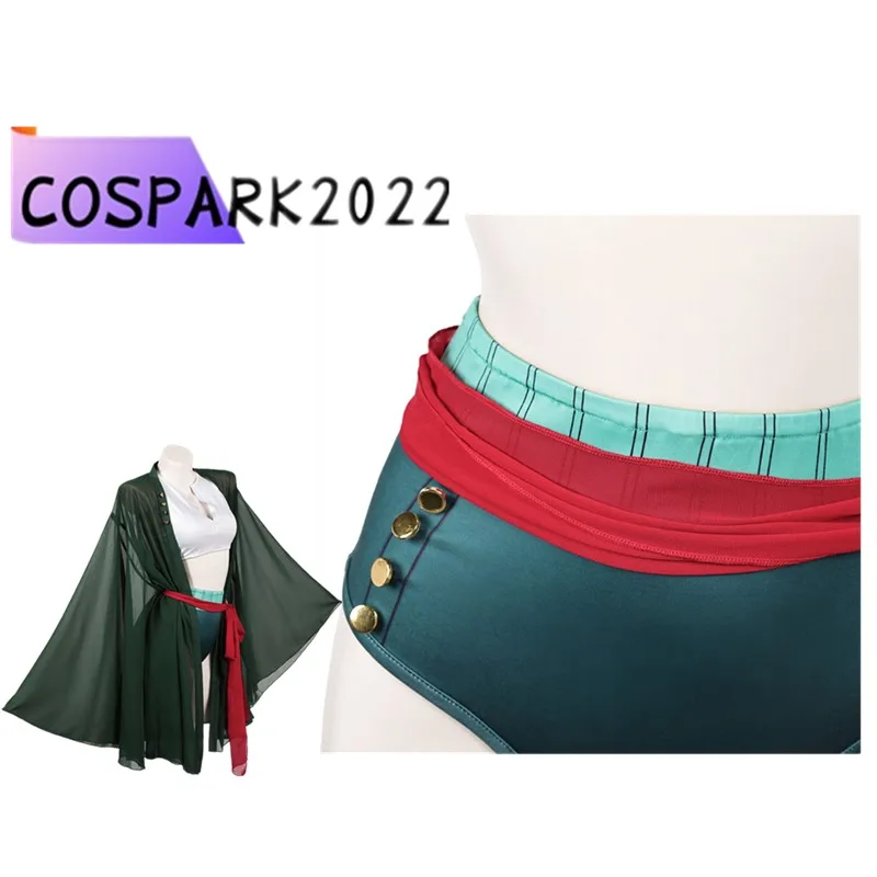 Pirate Fantasia Zoro Cosplay Swimsuit Roronoa Costume Women Bikini Top Shorts Belt Outfits Halloween TV 2026 Carnival Party Suit
Pirate Fantasia Zoro Cosplay Swimsuit Roronoa Costume Women Bikini Top Shorts Belt Outfits Halloween TV 2026 Carnival Party Suit