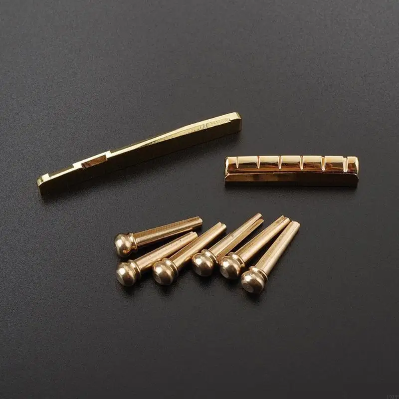 PXPF Guitar Bridge Nut Saddle Set for 6 String Classical Guitar Golden Musical Stringed Instrument Guitar Parts Accessories
PXPF Guitar Bridge Nut Saddle Set for 6 String Classical Guitar Golden Musical Stringed Instrument Guitar Parts Accessories