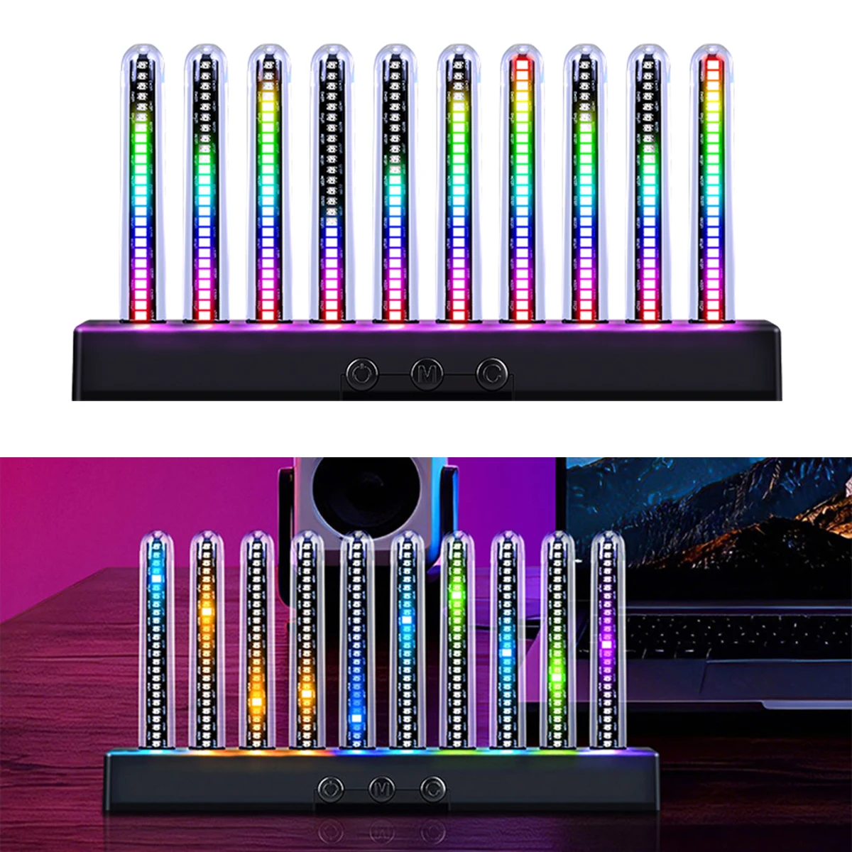 RGB Sound Pickup Rhythm Ambient Light Car Interior Music Sync LED Strip USB Powered Auto Dashboard Air Vent Decorative Lamp
RGB Sound Pickup Rhythm Ambient Light Car Interior Music Sync LED Strip USB Powered Auto Dashboard Air Vent Decorative Lamp