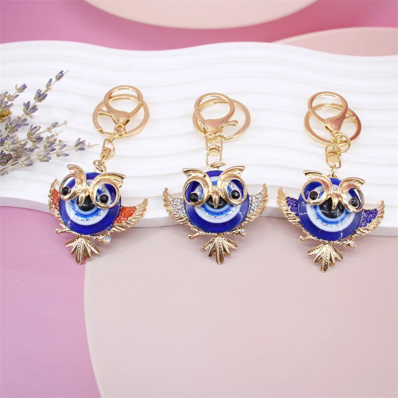 Lucky Owl Greek Turkish Blue Evil Eye Key Chain Car Key Pendant Animal Fashion Keychain Holder Bag Accessories Jewelry Wholesale
Lucky Owl Greek Turkish Blue Evil Eye Key Chain Car Key Pendant Animal Fashion Keychain Holder Bag Accessories Jewelry Wholesale