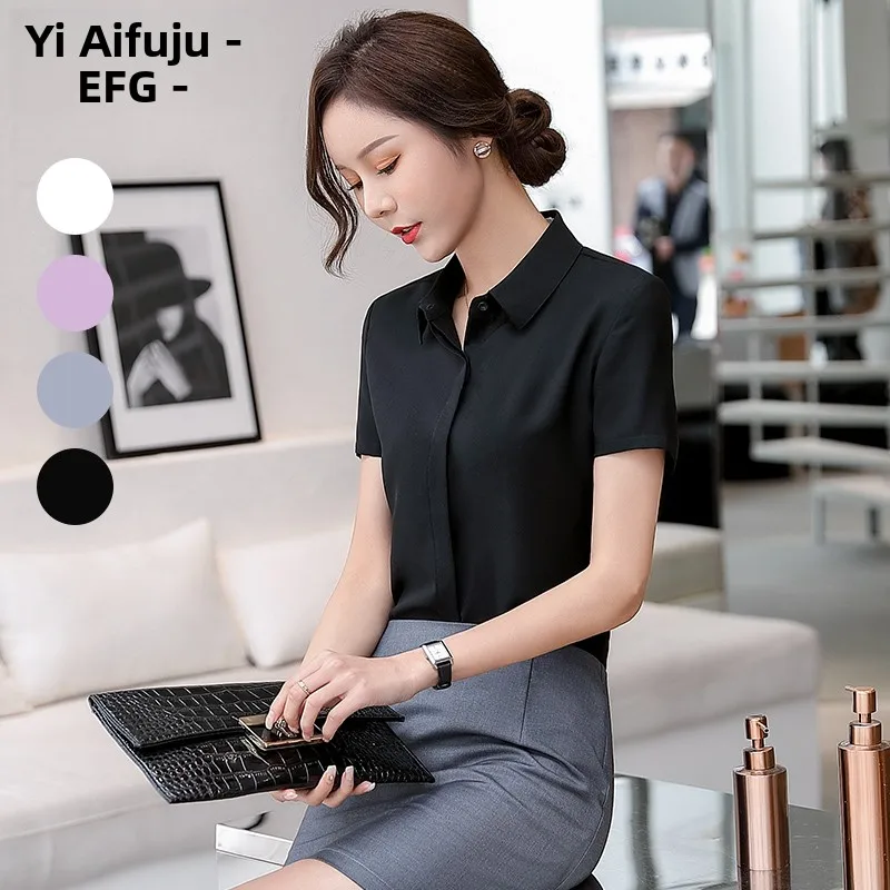 Loose Chiffon Shirt Women's Short Sleeve Large Size Spring Summer New Profession Workwear Elegant White Shirt Korean Version ...
Loose Chiffon Shirt Women's Short Sleeve Large Size Spring Summer New Profession Workwear Elegant White Shirt Korean Version ...