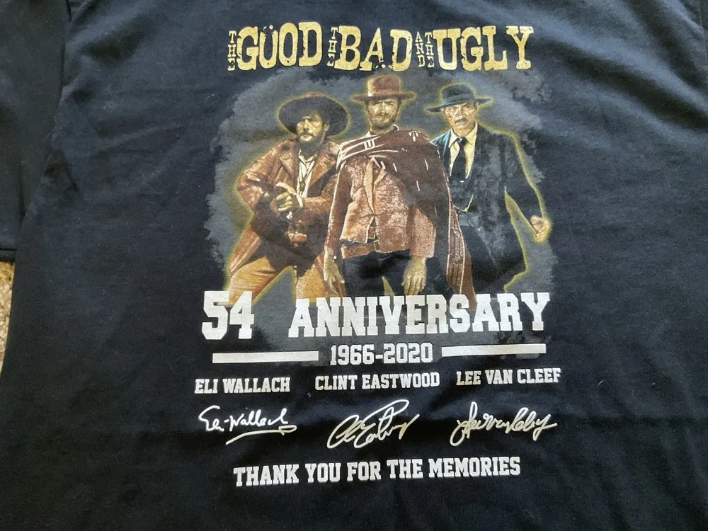 The Good The Bad And The Ugly Рубашка фанатского клуба с 54-летием Eastwood MediumGifts For Boyfriend Мужская футболка Футболки Манга
The Good The Bad And The Ugly Рубашка фанатского клуба с 54-летием Eastwood MediumGifts For Boyfriend Мужская футболка Футболки Манга