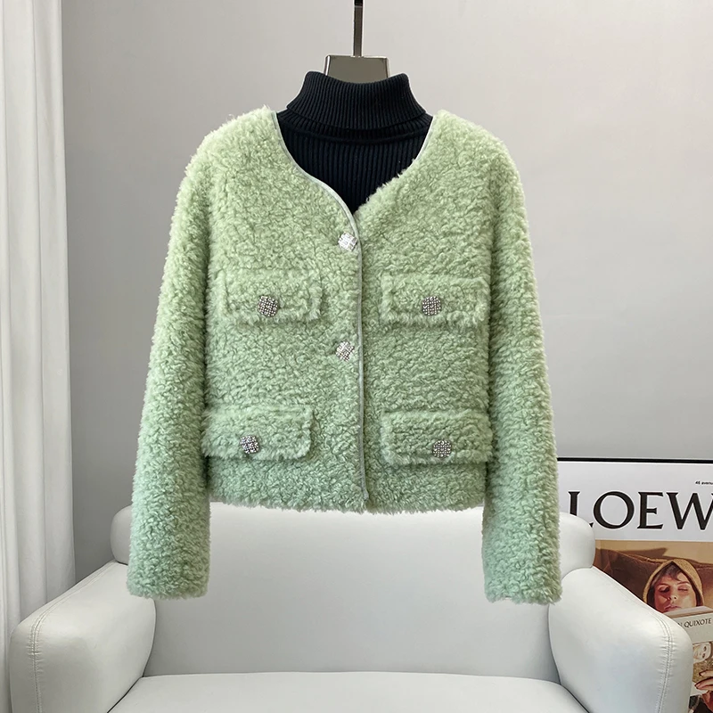 PUDI Genuine Sheep Shearing Warm Wool Fur Jacket Women Soft Design Classic Coat CT2121
PUDI Genuine Sheep Shearing Warm Wool Fur Jacket Women Soft Design Classic Coat CT2121