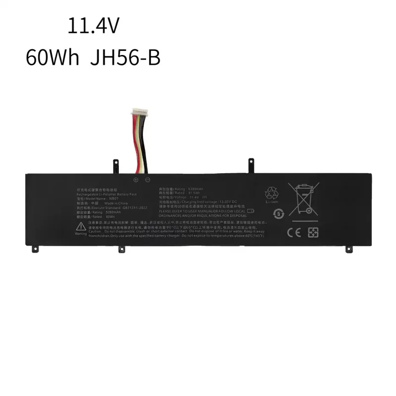 JH56 For KUU A4 Blade Of Giory MaxBook X15 20220606 NB01 20230617 Battery JH56-B For VSAP VNJD-1502 Xiaoxuan Pro
JH56 For KUU A4 Blade Of Giory MaxBook X15 20220606 NB01 20230617 Battery JH56-B For VSAP VNJD-1502 Xiaoxuan Pro